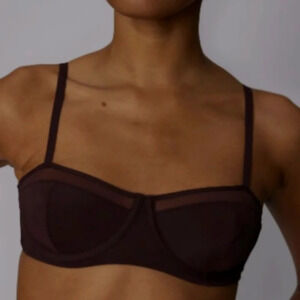 Parade Dream Balconette burgandy underwire Bra 46 DDD